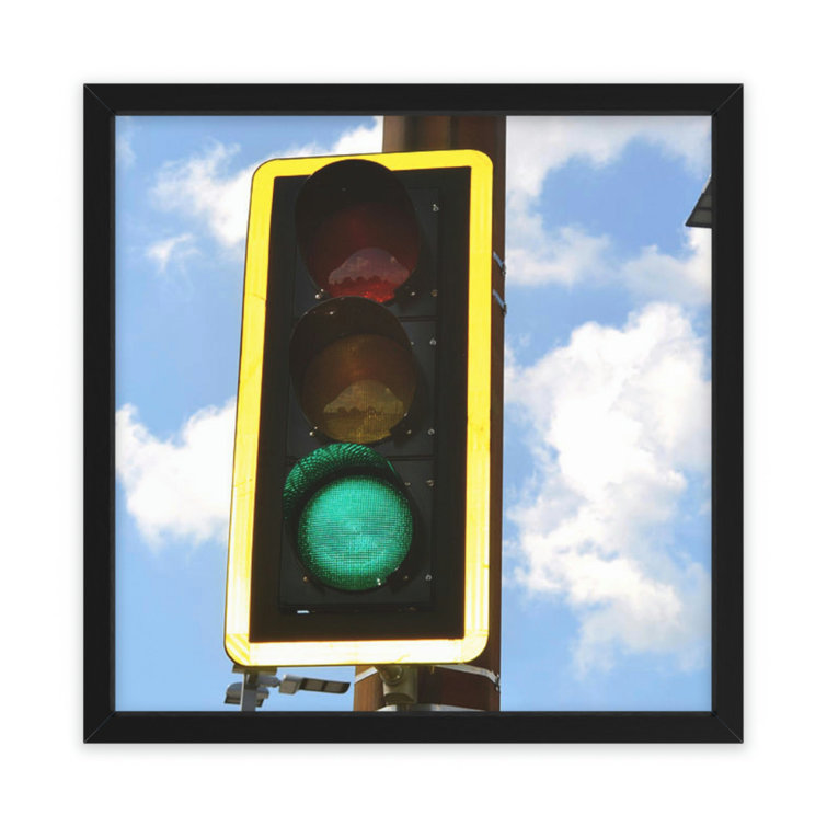 Latitude Run® Traffic Light Framed On Paper Wayfair